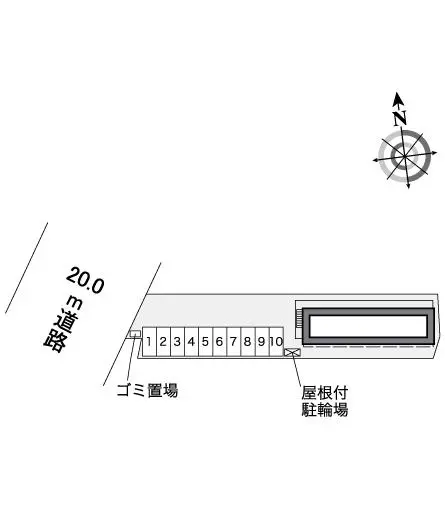 ★手数料０円★岩国市車町３丁目　月極駐車場（LP）